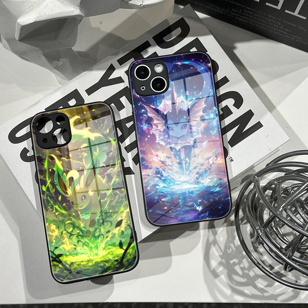 Apple Iphone 15 Pro Max - Cover P-Pokemons Handyhülle aus gehärtetem Glas