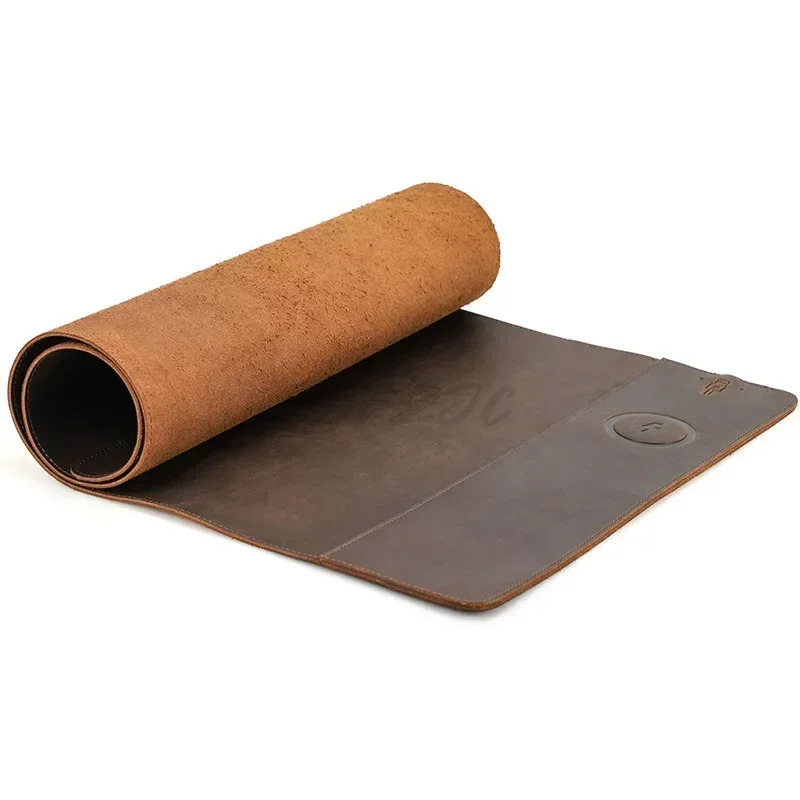 Vintage-Mauspad aus Rindsleder – Wireless Charging Pad Bewertung und Preis